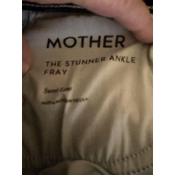 Mother Jeans Womens 25 The Stunner Ankle Fray Dark Wash Stretch Boho Normcore - Picture 6 of 12